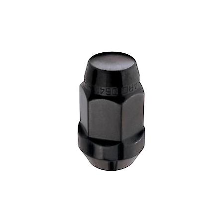 Black Bulge Cone Seat Style Lug Nut Set (1/2"-20 Thread Size) - Set of 4 Lug Nuts