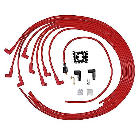 Universal Fit Super Stock 8mm Spiral; Spark Plug Wire Set