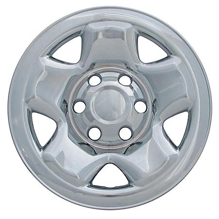 16 Inch, Chrome Plated, Plastic, Set Of 4, Compatible With Steel Wheels
