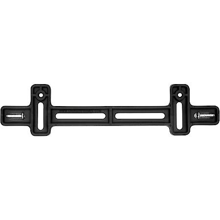 License Plate Bracket: Black Plastic, Includes Mounting Hardware