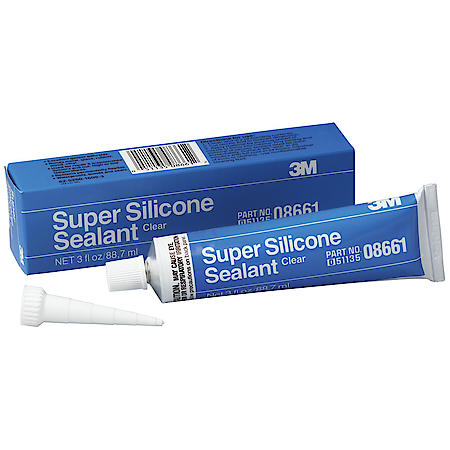 Clear Super Silicone Seal, 08661, 3 oz tube