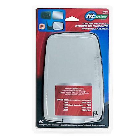 Heated Replacement Mirror Glass Assembly, Passenger Side