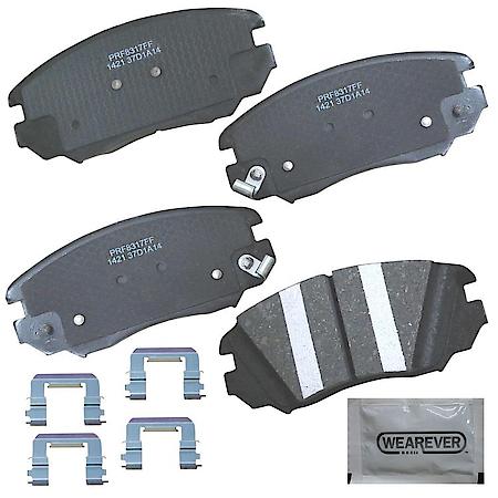 Brake Pads: With Hardware, Ceramic, Better Performance, Quiet - Front