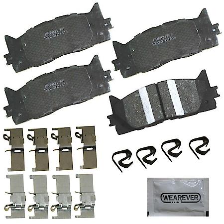 Brake Pads: With Hardware, Ceramic, Better Performance, Quiet - Front
