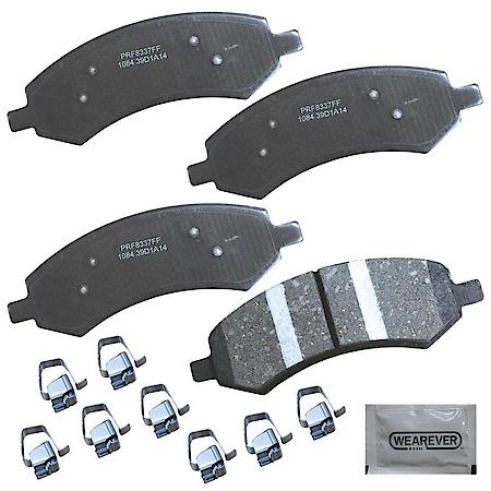 Brake Pads: With Hardware, Ceramic, Better Performance, Quiet - Front