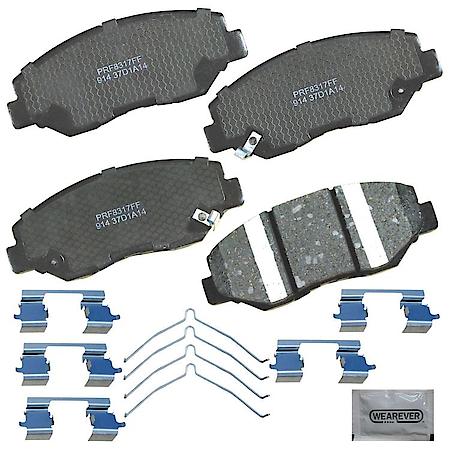 Brake Pads: With Hardware, Ceramic, Better Performance, Quiet - Front