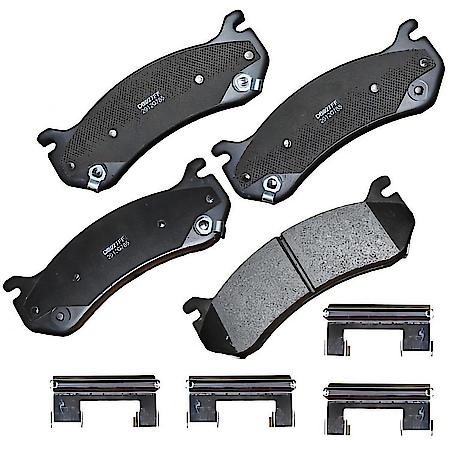 Brake Pads: With Hardware, Ceramic, Long Life and Quiet