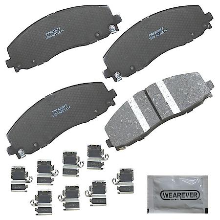 Brake Pads: With Hardware, Ceramic, Better Performance, Quiet - Front