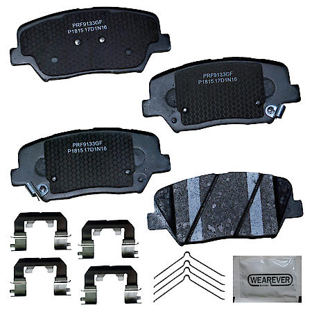 Brake Pads: With Hardware, Ceramic, Better Performance, Quiet - Front