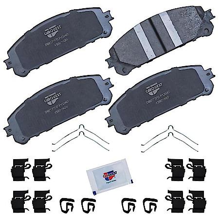 Brake Pads: With Hardware, Ceramic, Better Performance, Quiet - Front