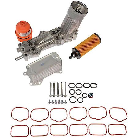 Upgraded Aluminum Engine Oil Filter Housing with Oil Cooler & Filter