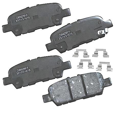 Brake Pads: With Hardware, Ceramic, Long Life and Quiet - Rear