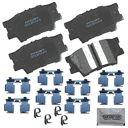 Brake Pads: With Hardware, Ceramic, Better Performance, Quiet - Rear