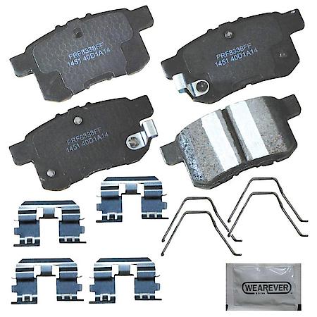 Brake Pads: With Hardware, Ceramic, Better Performance, Quiet - Rear