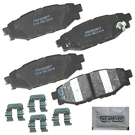 Brake Pads: With Hardware, Ceramic, Better Performance, Quiet - Rear