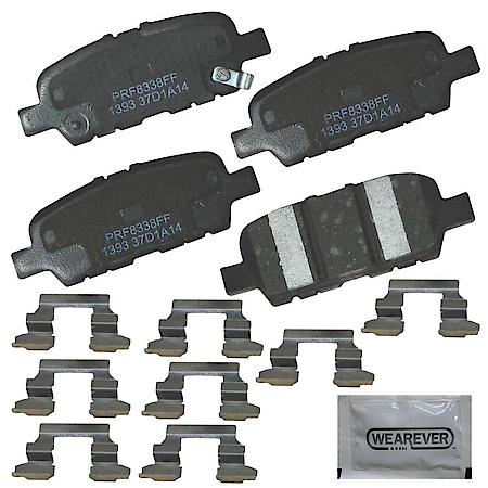 Brake Pads: With Hardware, Ceramic, Better Performance, Quiet - Rear