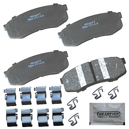 Brake Pads: With Hardware, Ceramic, Better Performance, Quiet - Rear