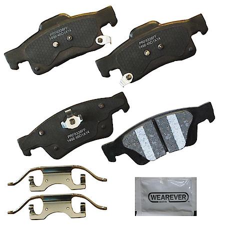Brake Pads: With Hardware, Ceramic, Better Performance, Quiet - Rear
