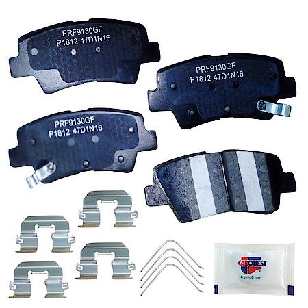 Brake Pads: With Hardware, Ceramic, Better Performance, Quiet - Rear
