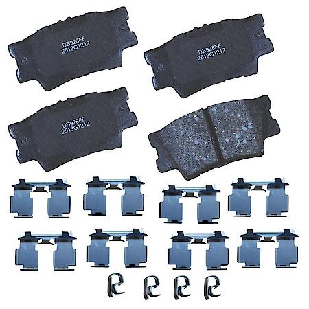 Brake Pads: With Hardware, Ceramic, Long Life and Quiet - Rear