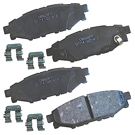 Brake Pads: With Hardware, Ceramic, Long Life and Quiet - Rear