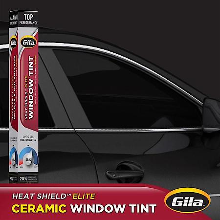 HEAT SHIELD ELITE 20% VLT Automotive Ceramic DIY Window Tint Advanced Heat Control, 24 Inch x 78 Inch