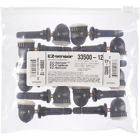 Programmable Tire Pressure Sensor (TPMS): Snap-In Rubber Valve, 12 Piece