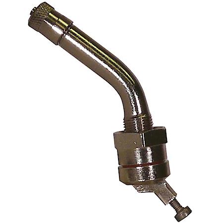 Clamp-In TPMS Service Kit: Metal, 0.390" O-Ring Valve; 45 Degree Angle, 4 Piece