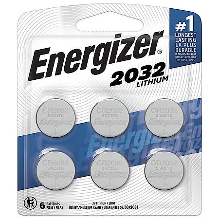 2032 Batteries (6 Pack), 3V Lithium Coin Batteries