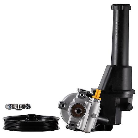 New Power Steering Pump with Pulley, Reservoir and Cap