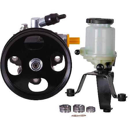 New Power Steering Pump With Pulley and Remote Reservoir