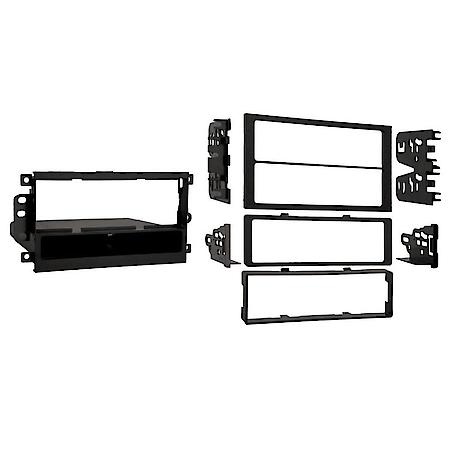 Radio Installation Dash Kit: Aftermarket Radio Install Kit, Single Din, Black, Quick & Easy Install