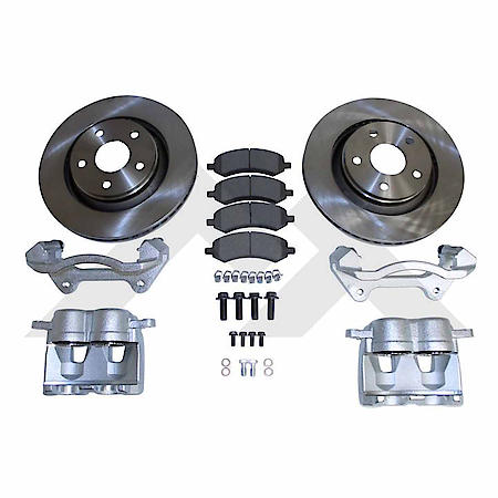 Front Big Brake Kit Featuring 13" Vented Rotors & Dual Piston Calipers