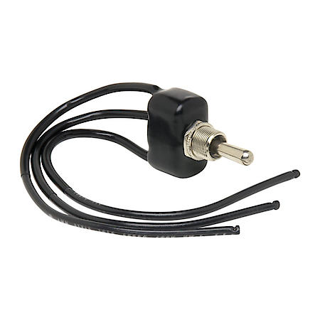 Toggle Switch, Momentary - SPDT Mom On-Off-Mom-On, PVC-coated, with 3 leads - 25A at 12V, 15A at 24V