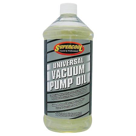 Universal Vacuum Pump Oil AC Oil Lubricant: Non-misting formulation, Extends pump life, 32 oz