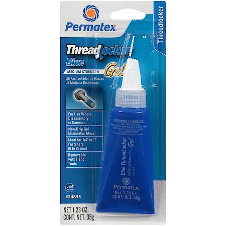 Blue Gel Threadlocker: Medium Strength, Locks & Seals, 35g