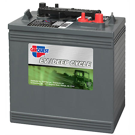 Golf Cart Battery, 6 Volts, Group size GC2, 20 amp hour rate: 230, Minutes at 25 amps: 448