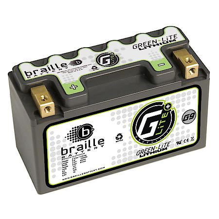 Green-Lite Power Sports Lithium-Ion Battery: 9 Group Size, 277 CCA, 346 CA, 15 Min Reserve Capacity