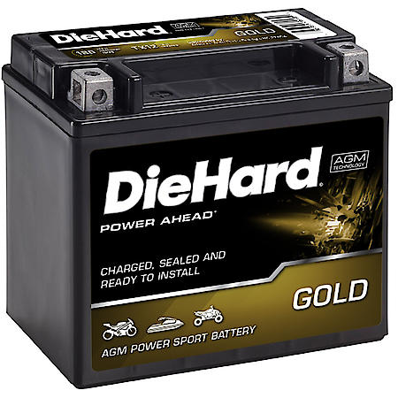 Battery: TX12 Group Size, 180 CCA, 10 Amp Hour Capacity, For Off-Road Use
