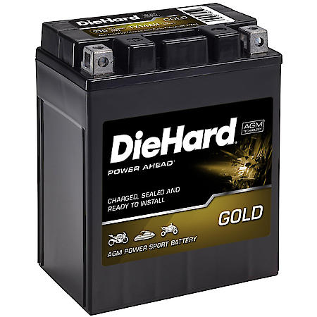 Battery: TX14AH Group Size, 210 CCA, 12 Amp Hour Capacity, For Off-Road Use