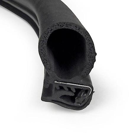 Large Side Bulb Weatherstrip (Steel Core) 1 3/8" W x 3/4" H x 10' L