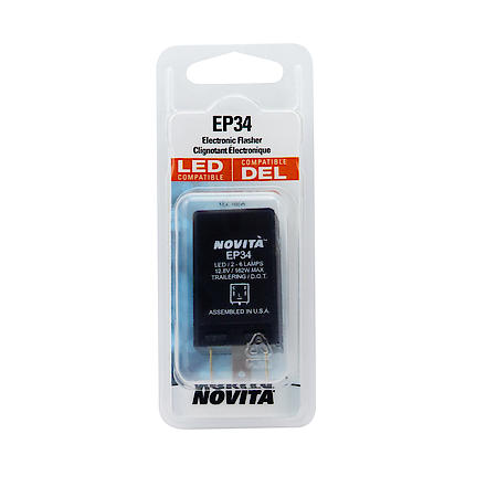3 Terminal, 12-Volt Electronic Hazard Warning and Turn Signal Flasher LED