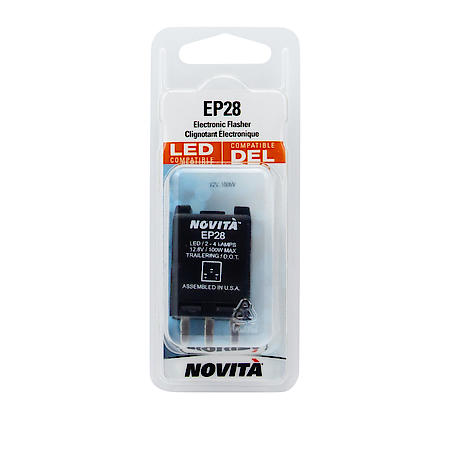 3 Terminal, 12-Volt Electronic Hazard Warning and Turn Signal Flasher LED