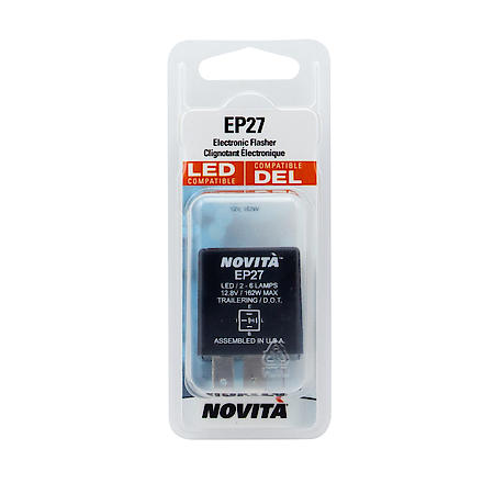 5 Terminal, 12-Volt Electronic Hazard Warning and Turn Signal Flasher LED