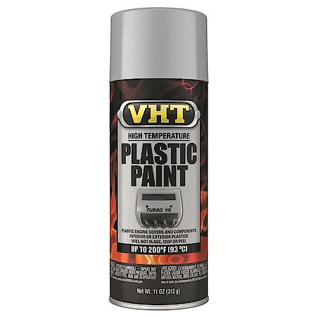 High Temp Plastic Paint: Aluminum, Aerosol, Resists Heat To 200 Deg. F, No Primer Needed, 11 Oz