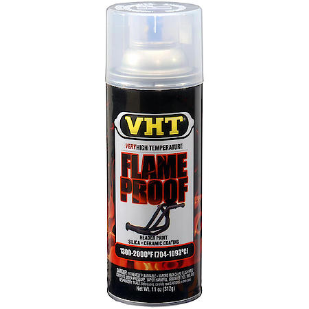FlameProof Coating: Clear Satin, Aerosol, Ceramic Resins Resist Heat Up To 2000 Deg. F, 11 Oz