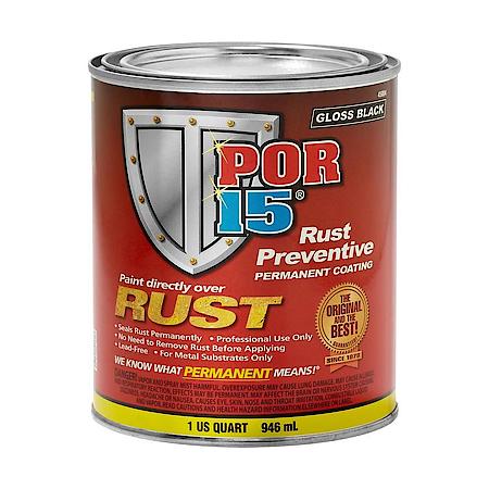 Gloss Black Rust Preventive Paint: Stops Rust Permanently