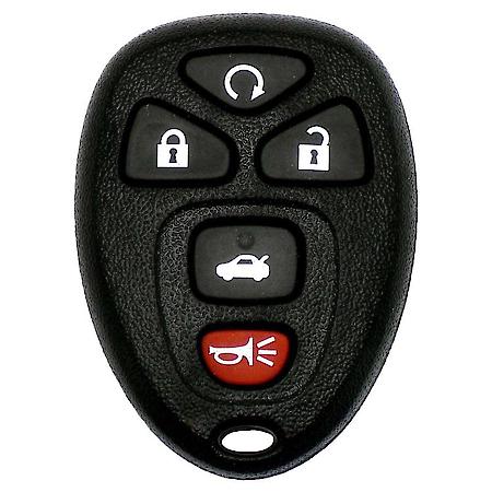 Replacement GM Remote Shell,  5 Buttons