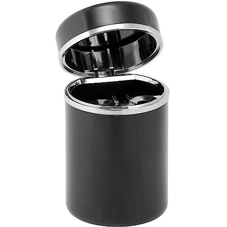 Aluminum Ashtray Black and Chrome