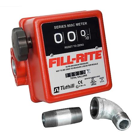 5-20 GPM 3-Digit Mechanical Fuel Transfer Meter, Gallons